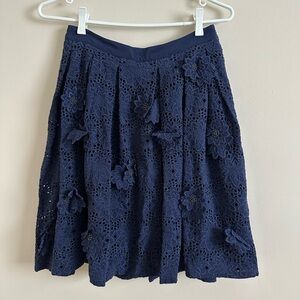 Michael Kors Floral Crochet Skirt